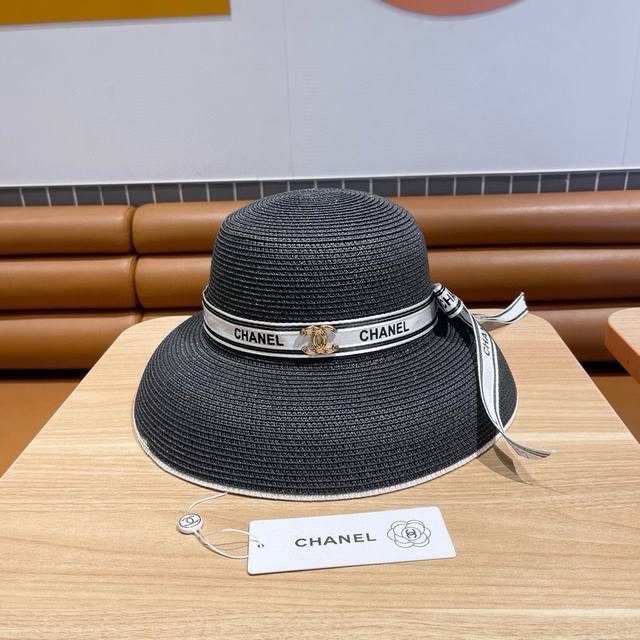 Chanel香奈儿灯笼草帽，高端定制，名媛必备，头围57Cm