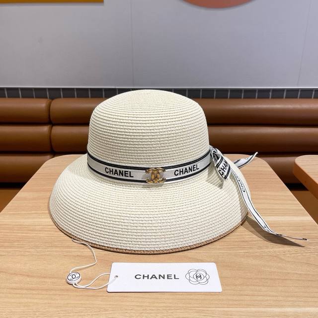 Chanel香奈儿灯笼草帽，高端定制，名媛必备，头围57Cm