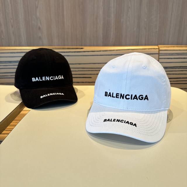 特 Balenciaga 官网同步上线 韩版新款英式休闲定制款原单品质 男女通用棒球帽 麻绵地质面料