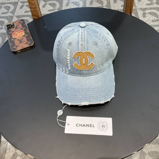 Chanel香奈儿 牛仔2024新款简约风，新品系列棒球帽，爆款，大牌同步，超好搭配，出货！