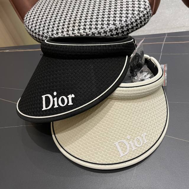 Dior迪奥2024夏季新款运动风发箍空顶帽，简约字母运动风，时尚百搭