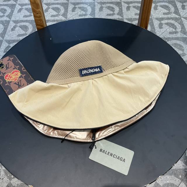 Balenciaga巴黎世家2024夏季新款渔夫帽，简约休闲百搭款，头围57Cm - 点击图像关闭