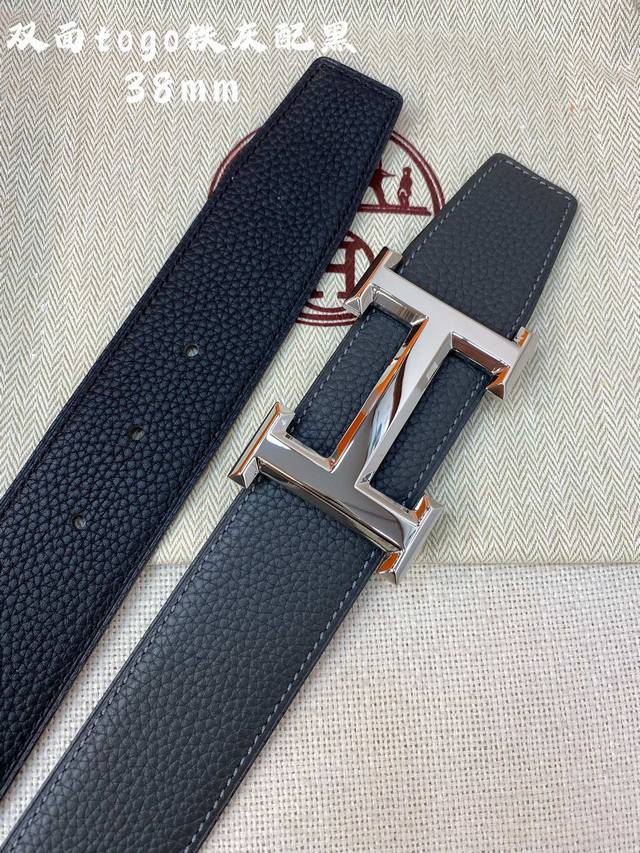 Hermes-H Belt Buckle & Reversible Leather Strap28Mm 爱马仕专柜同步 进口epsom双面小牛皮 精钢精品五金