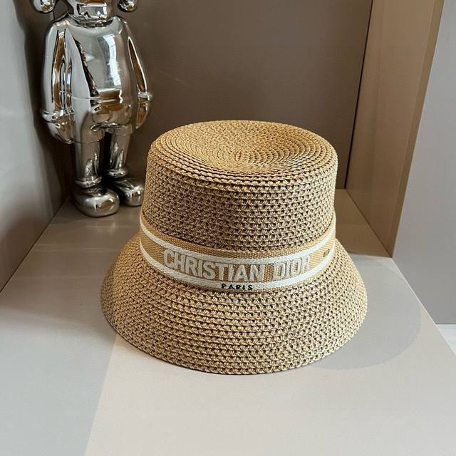 Dior迪奥新款草帽，日本纸草制作，跑量王，头围57Cm - 点击图像关闭