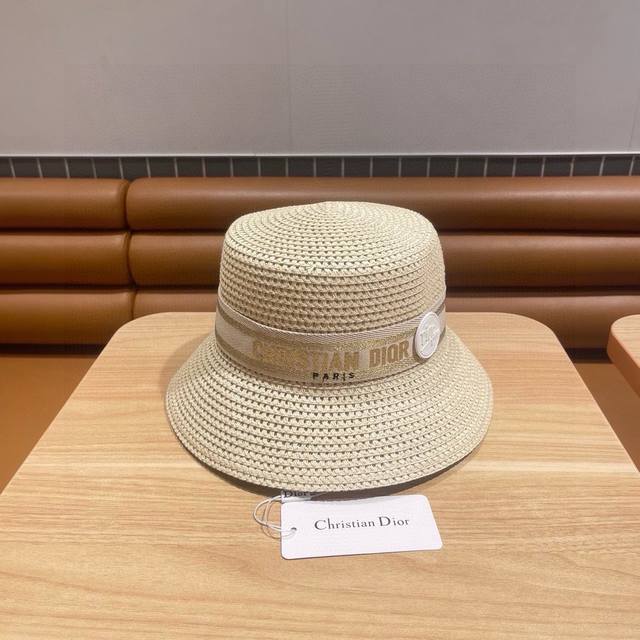 Dior迪奥新款草帽，头围57Cm - 点击图像关闭