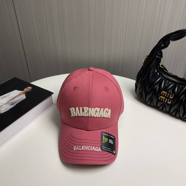 新品balencia*A 巴黎世家刺绣字母新款棒球帽 现货秒发简约时尚超级无敌好看的帽子！情侣款！