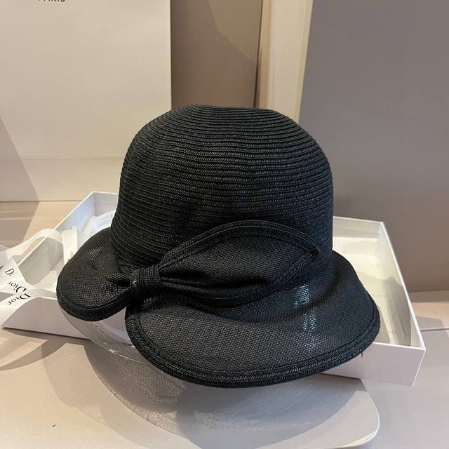 Celine新款草帽，名媛风遮阳帽，头围57Cm