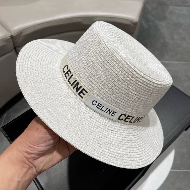 Celine赛琳2024新款草帽，头围57Cm，旅游出行必备 - 点击图像关闭