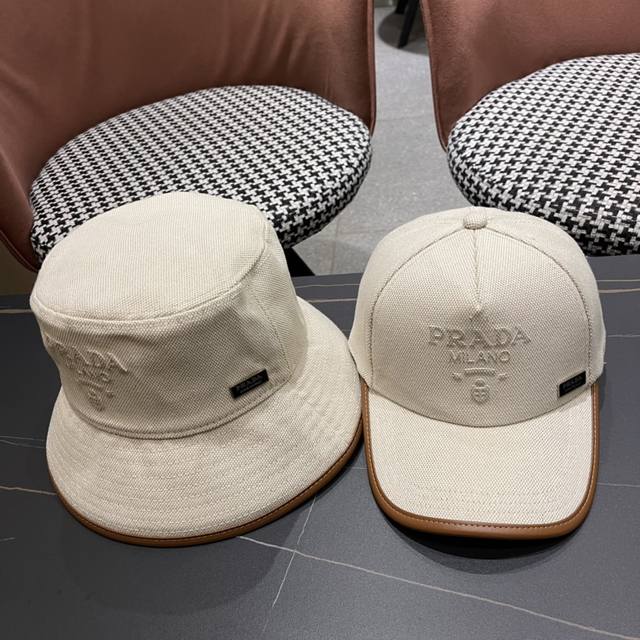 棒球帽 渔夫帽 Prada普拉达 2024夏季新款专柜大牌出货，好搭！出街必备 - 点击图像关闭