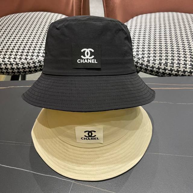 Chanel香奈儿 2024新款大沿高级感小香风渔夫帽，遮阳又超好搭配，出街单品相