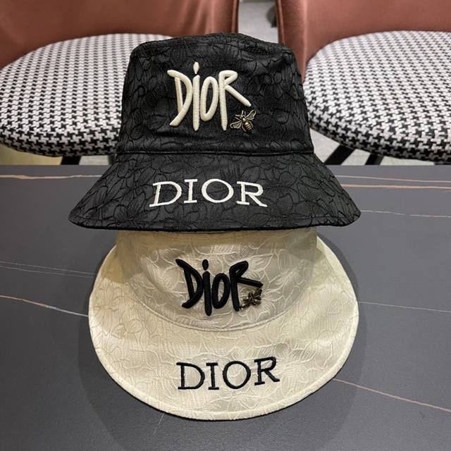 Dior迪奥 2024新款官方大牌渔夫帽 遮阳百搭的一款～非常有质感