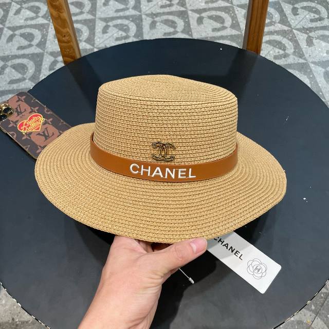 Chanel香奈儿 2024的新款草帽沙滩风，简约大方，新款帽型超美腻，新品上架 - 点击图像关闭