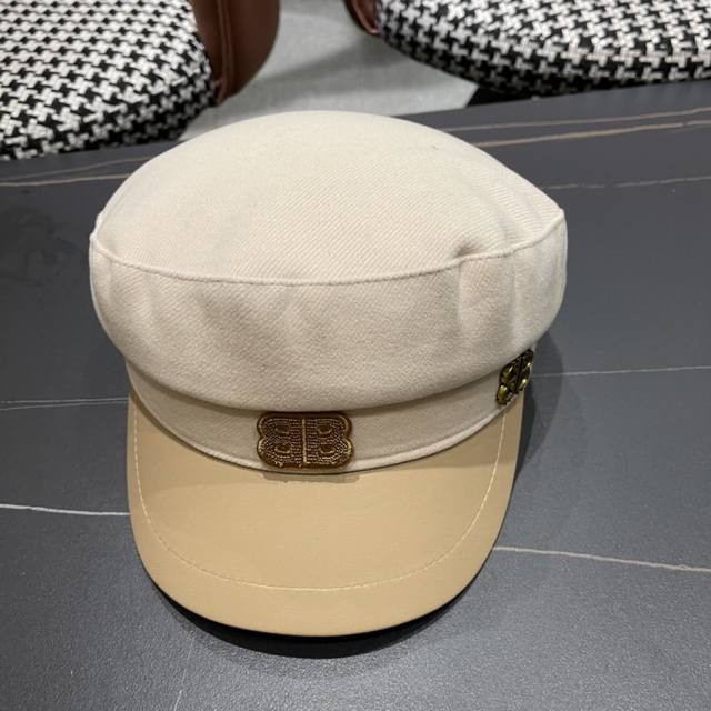 巴黎世家新款贝雷帽，鸭舌帽，2024新款贝雷帽，头围57Cm出街必备