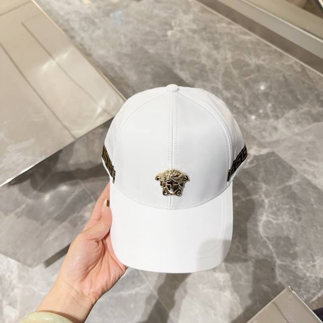 Versace 范思哲 24秋款款棒球帽最简洁的款式！做工走线整齐，绝对的高品质