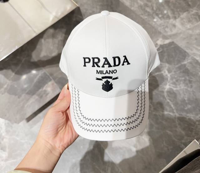 Prada普拉达 2024早春新款大牌款棒球帽，经典款男女通用 - 点击图像关闭