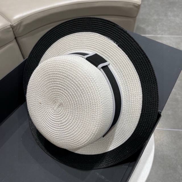 Dior迪奥草帽，2023春夏新款太阳帽，沙滩遮阳帽，名媛风，头围57Cm